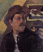 Paul Gauguin Hat self-portraits oil